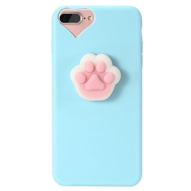 Cat Squishy Phone Case For iPhone Series