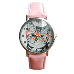 Leather Band Analog Wrist Watch