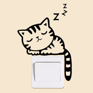 High-Quality Cat Switch Panel Stickers