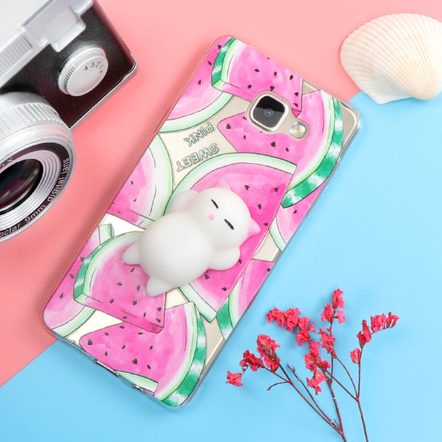 Cat Squishy Phone Case for Samsung Series