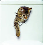 Cats 3D Toilet Stickers