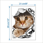 Cats 3D Toilet Stickers