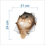 Cats 3D Toilet Stickers