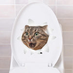 Cats 3D Toilet Stickers