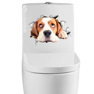 Cats 3D Toilet Stickers